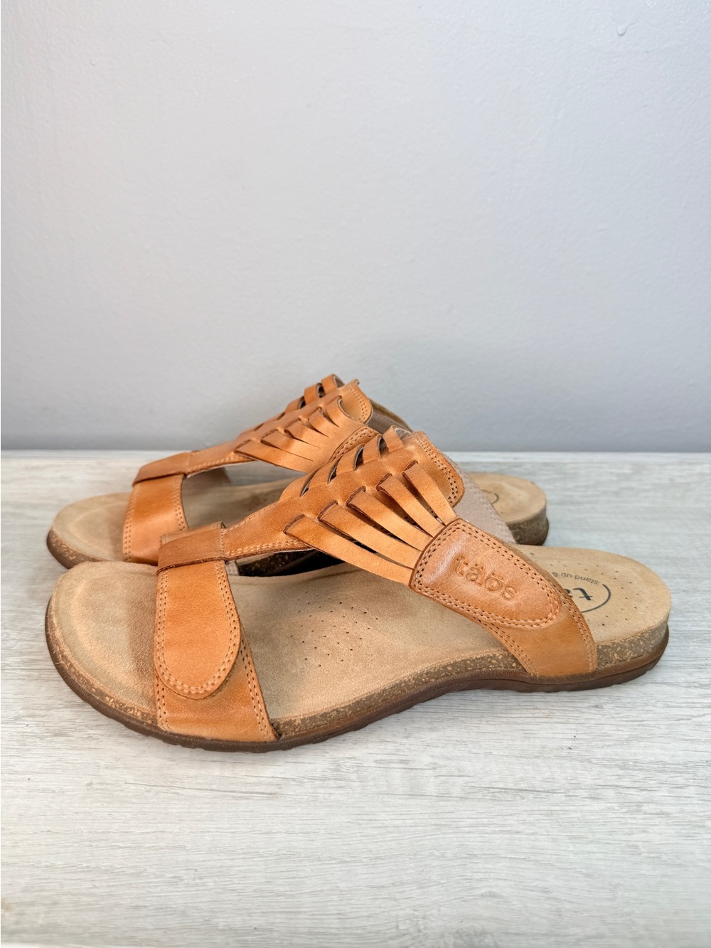 Taos Footwear Brown Leather Comfort Sandals - Picture 13 of 13